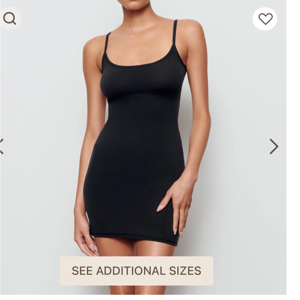 Skims Black Slip Dress